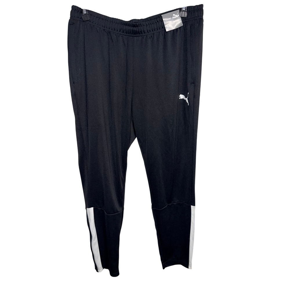 Puma teamLIGA Training Pants Mens XL Black White Slim Fit DryCell 657242-03 NEW